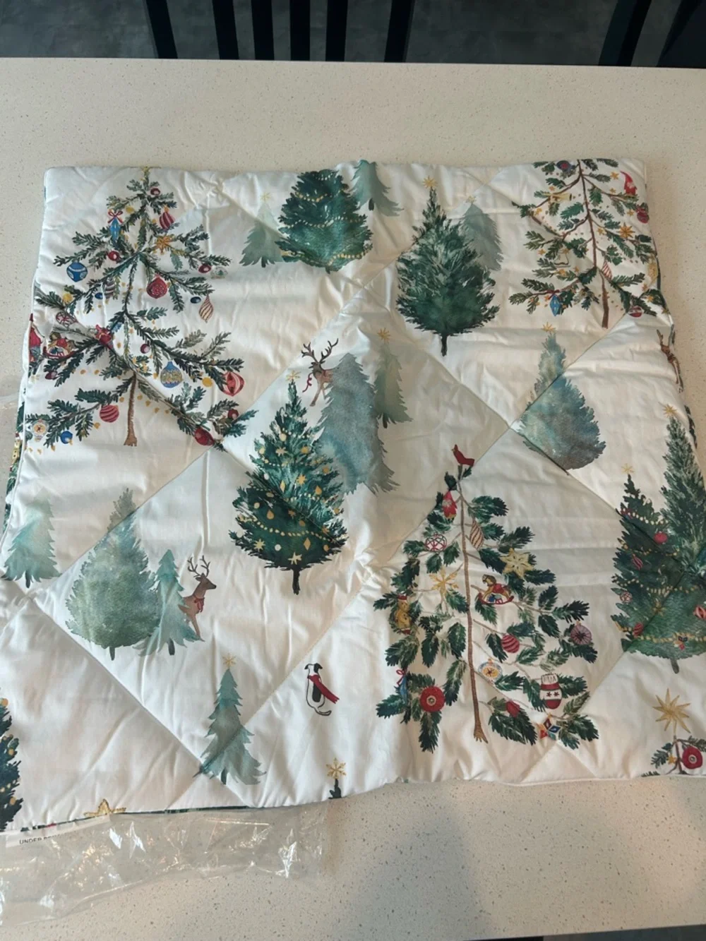 Pottery Barn Christmas In The Country Comforter Euro Pillow Sham 1